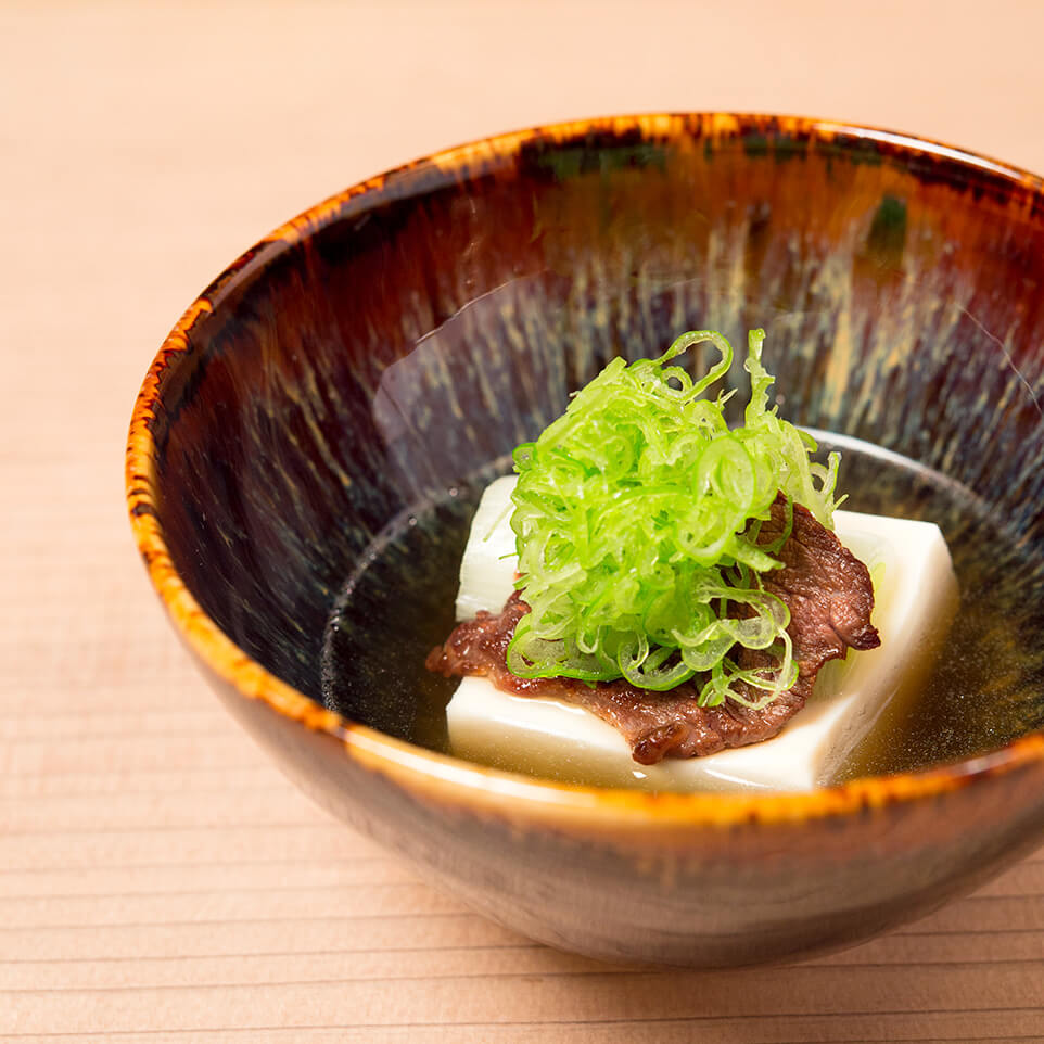 シカ肉出汁の湯豆腐