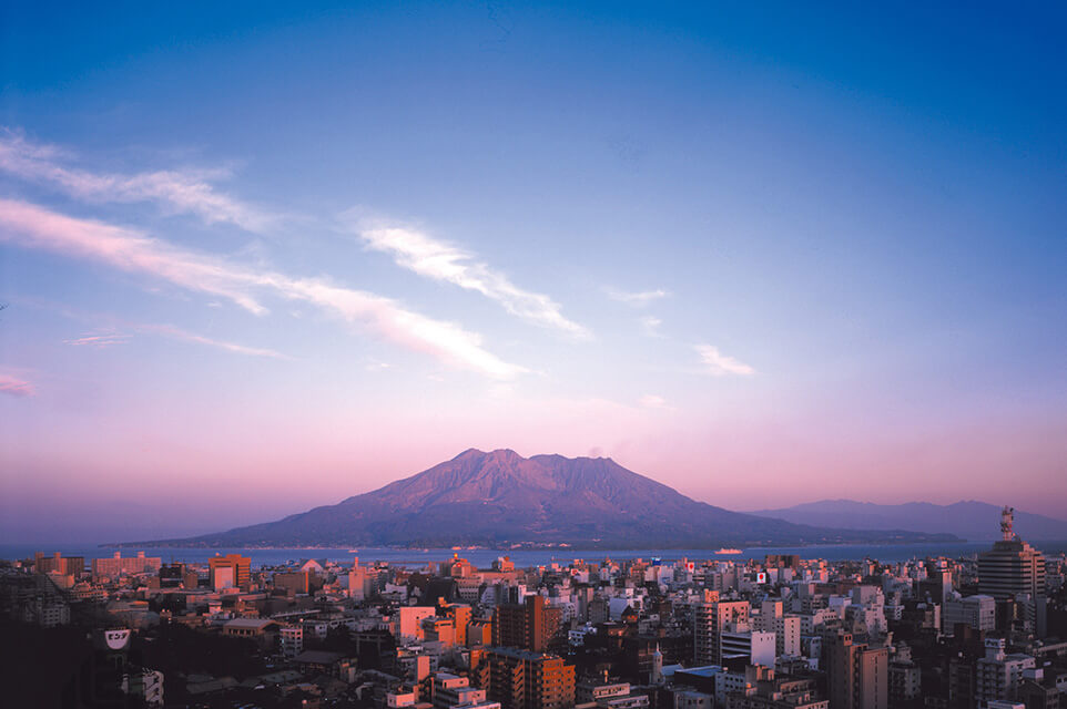 夕刻の桜島