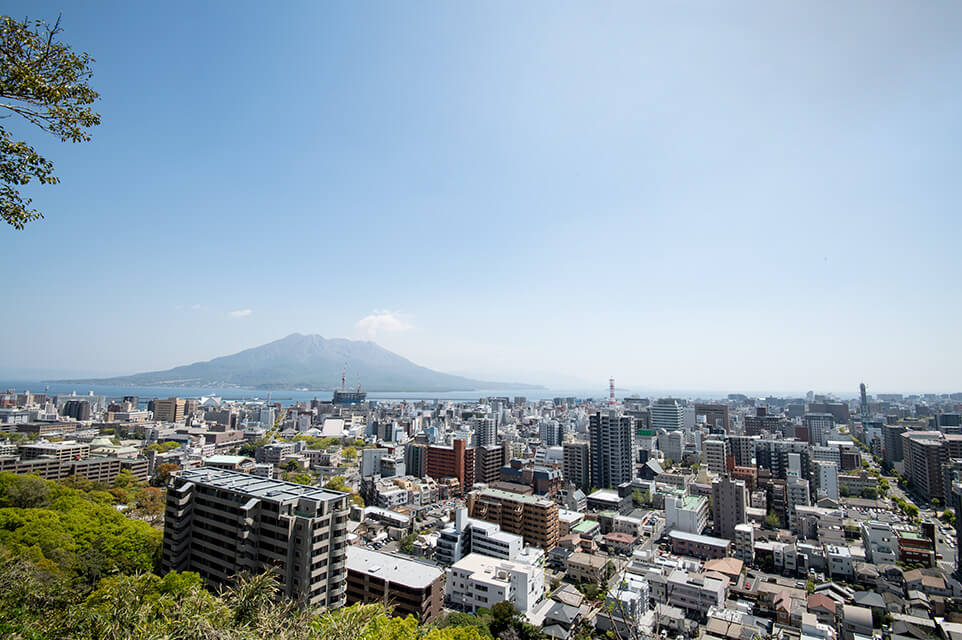 桜島・鹿児島市内の眺望