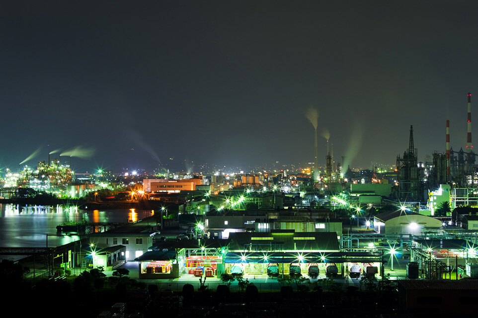 周南コンビナート夜景